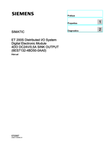 ET00S Distributed I/O System Digital Electronic Module 4DO DC24V