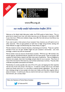 our really useful information leaflet 2016