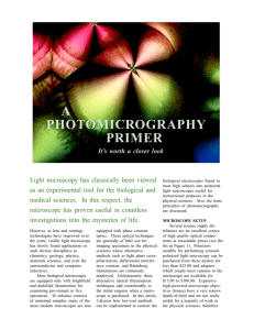 a photomicrography primer - Florida State University