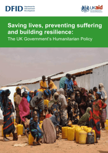 Saving lives, preventing suffering and building resilience
