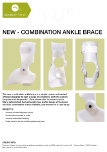 Combination Ankle Brace