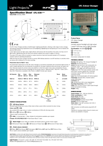 Specification Sheet CFL-CCR