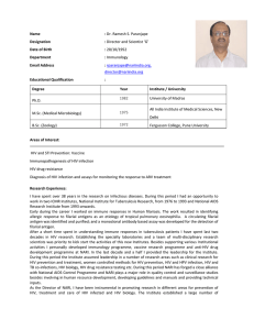 Dr. Ramesh S. Paranjape Designation