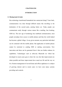 CHAPTER ONE INTRODUCTION 1.1 Background of study