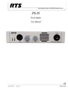 PS-20 User Manual