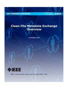 CMX Overview - The IEEE Standards Association