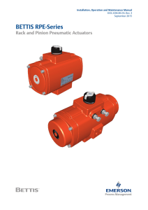 BETTIS RPE-Series - Emerson Process Management