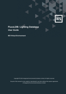 FlucsLDB: Lighting Database - Integrated Environmental Solutions