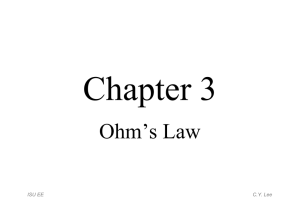 Chapter 3 - Ohm`s Law