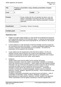 NZQA registered unit standard 5940 version 8 Page 1 of 4 Title