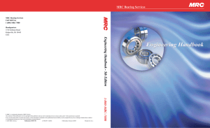 Engineering Handbook: MRC Bearing Services