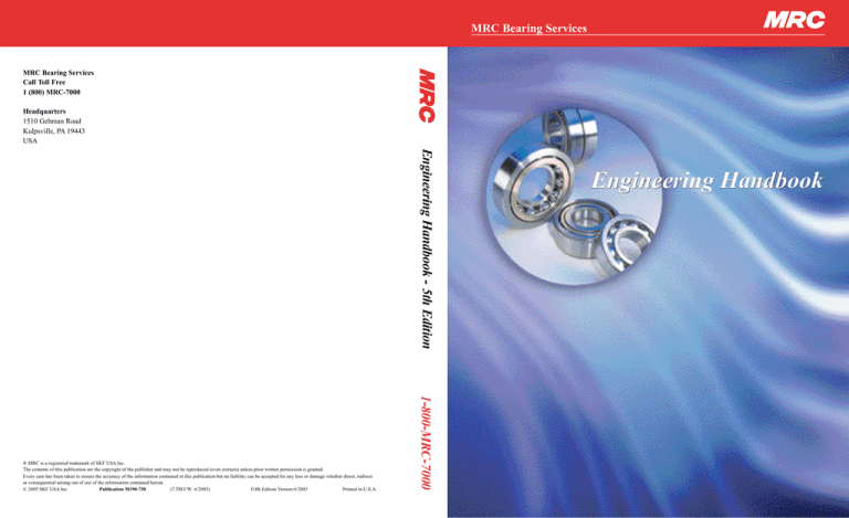 Skf Bearing Engineering Handbook