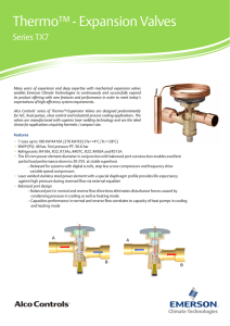 Thermo™ - Expansion Valves - Emerson Climate Technologies