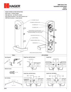 4500 Series Trim Installation Instructions