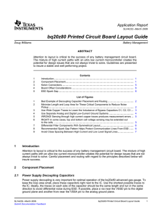 bq20z80 Printed Circuit Board Layout Guide