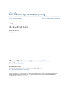The Model of Rules - University of Maryland Institute for Advanced
