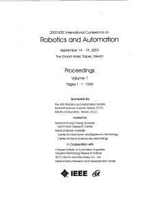 2003 IEEE International Conference On Robotics And Automation
