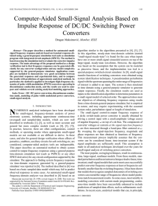 Computer-aided small-signal analysis based on impulse response