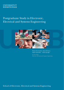 Postgraduate Study in Electronic, Electrical and Systems Engineering