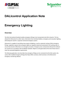 DALIcontrol Application Note Emergency Lighting, 26925