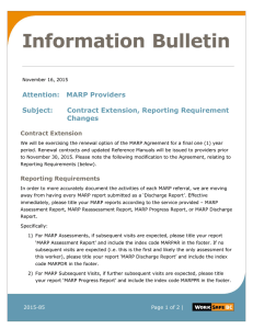 Information Bulletin - MARP Providers