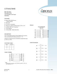UT54ACS04E - Aeroflex Microelectronic Solutions