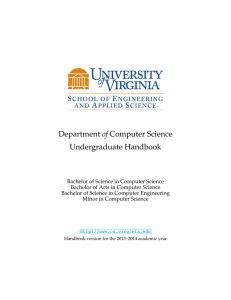 Department of Computer Science Undergraduate Handbook