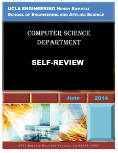 Computer SCienCe Department SELF-REVIEW