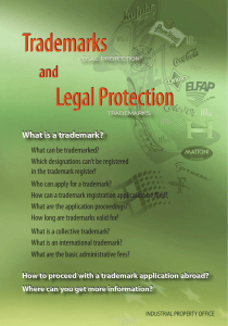 Trademarks and Legal Protection thereof