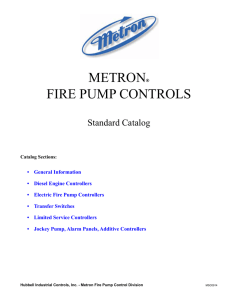 METRON® FIRE PUMP CONTROLS