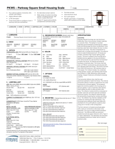 PKWS - Architectural Area Lighting