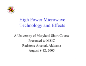 MSIC lectures - ECE - University of Maryland