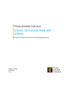 Using Outlook Web App (OWA)