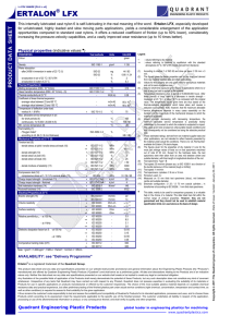 Ertalon LFX (Product Data Sheet)