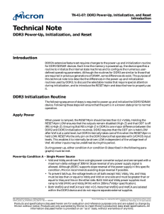 TN-41-07: DDR3 Power-Up, Initialization, and Reset