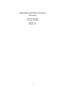 Algorithms and Data Structures Exercises