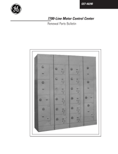 7700 Line Parts Bulletin - GE Industrial Solutions