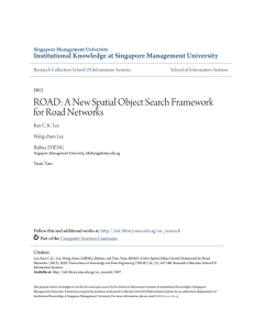 ROAD: A New Spatial Object Search Framework for Road Networks