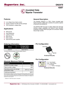 GN2470 IGBT Insulated Gate Bipolar Transistor
