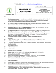 sequence of inspections