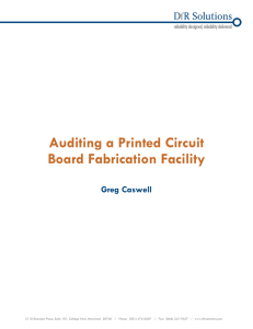 Auditing a Printed Circuit Board Fabrication Facility