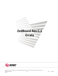 ZedBoard Rev C.1 Errata