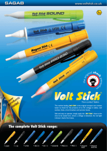 The complete Volt Stick range