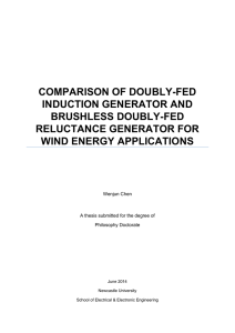 COMPARISON OF DOUBLY-FED INDUCTION GENERATOR AND