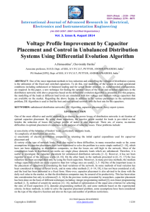 Voltage Profile Improvement by Capacitor Placement