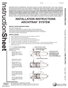 Installation Instructions