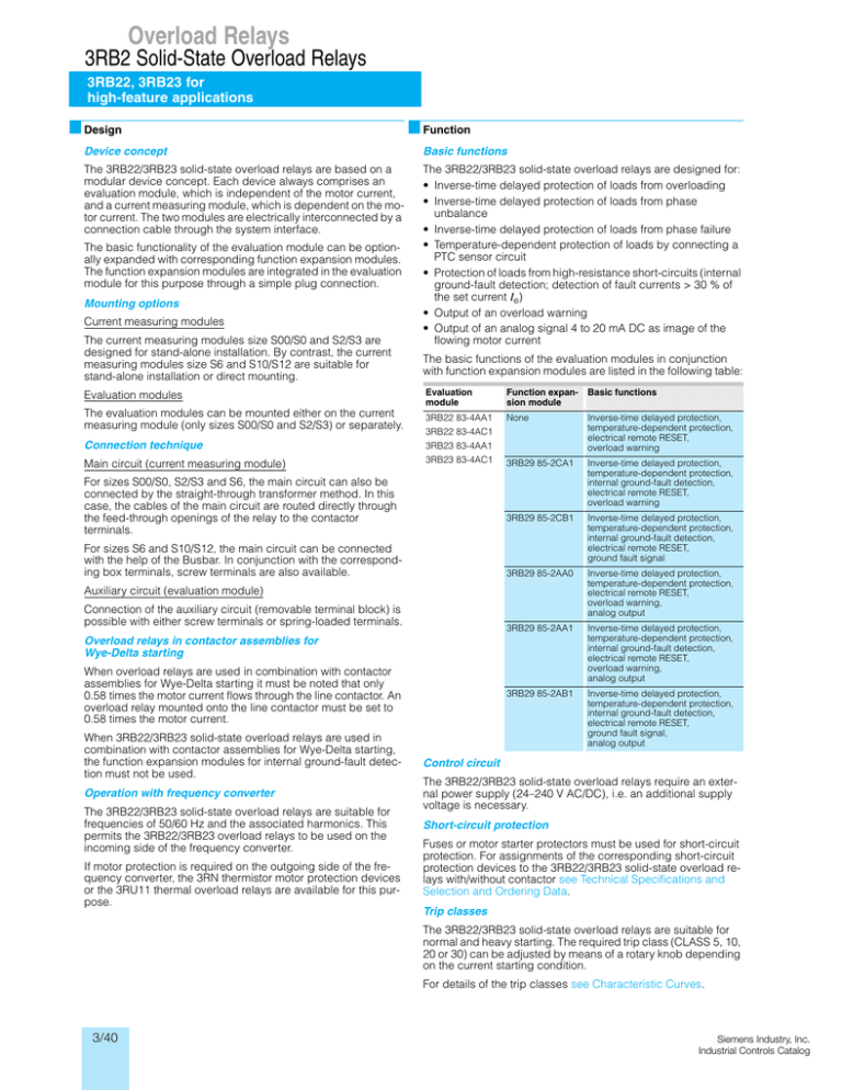 Overload Relays