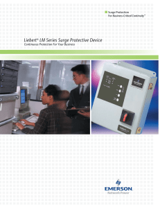 Liebert® LM Series Surge Protective Device