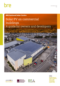 Solar PV on commercial buildings