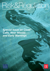 Special Issue on Close Calls, Near Misses and Early Warnings